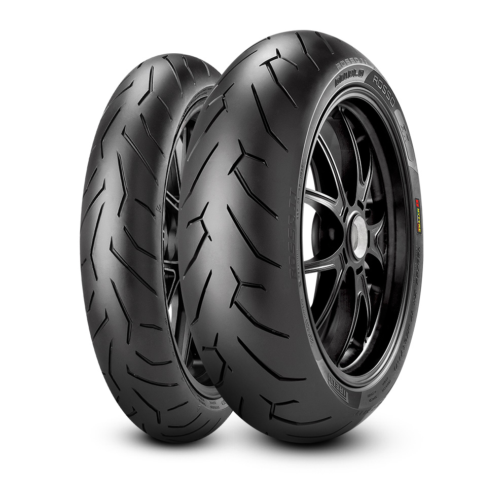Мотошина 120/70 Pirelli Diablo Rosso II 58W TL Передняя (Front) ZR R17 2024
