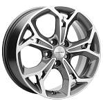 R17 5x112 7J ET49 D57,1 Khomen KHW1702 (ZV17_Octavia) Gray_FP