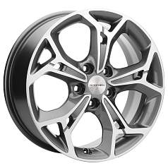 Диск R17 5x112 7J ET49 D57,1 Khomen KHW1702 (ZV17_Octavia) Gray_FP