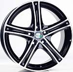 Диски N2O R16 5x112 7J ET45 D57,1 N2O Y9129 Черный с полированной лицевой поверxностью 