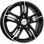 R15 5x108 6J ET43 67,1 K&K Trinity (КС615) алмаз черный 