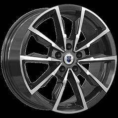 Диск R17 5x114,3 7,5J ET40 D67,1 К&К Меренге (КС902) алмаз чёрный