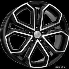 Диск R19 5x114,3 8,5J ET35 67,1 K&K Пандора (КС466) алмаз черный