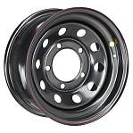Диски ORW R16 5x150 8J ET-3 D113 ORW Диск усиленный Toyota Land Cruiser 100 стальной Black с бедлоком (оранжев