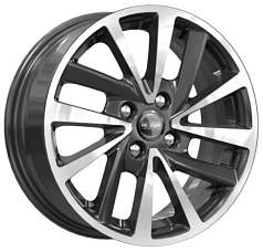 Диск R15 4x98 6J ET33 D58,5 K&K КС899 (КС1030) алмаз чёрный