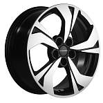 R17 5x114,3 7J ET35 D66,1 Khomen KHW1724 (Nissan Juke) Black-FP
