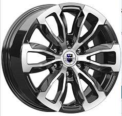 Диск R18 6x139,7 7,5J ET30 D106,1 K&K Меконг (КС959) алмаз чёрный
