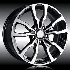 Диск R16 5x105 6,5J ET38 D56,6 X'trike X-117 BK/FP
