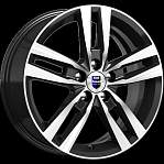Диски K&K R16 5x108 6,5J ET50 D63,35 К&К Rassvet Almaz_black_SK 