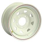 R15 5x139,7 7J ET0 D110 OFF-ROAD Wheels Диск усиленный УАЗ стальной White (треуг. мелкий)