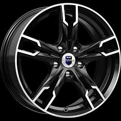 Диск R17 5x112 7J ET49 D57,1 K&K Солар (КС875) Алмаз чёрный Оригинал