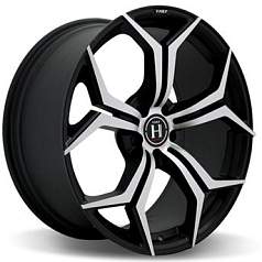 Диск R20 5x112 9J ET25 D66,6 Harp Y-50 Satin Black / Machined Face