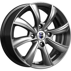 Диск R15 4x100 6J ET48 D54,1 Rapid Бриз-оригинал (КС611) Дарк платинум