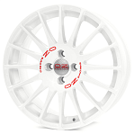 Диски OZ R17 5x114,3 7J ET45 D75 OZ Superturismo WRC White Red Lettering d-L 