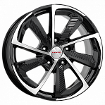 Диски K&K R18 5x120 8J ET50 65,1 K&K C,T,G, (КС687) алмаз черный 