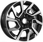 R14 4x100 5,5J ET40 D60,1 KDW KD1420 (КС1090-03) Black_Front_Polished