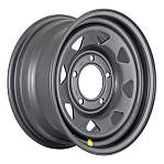 Диски OFF-ROAD Wheels R15 5x139,7 7J ET25 D98,5 OFF-ROAD Wheels Диск усиленный ВАЗ НИВА стальной dark grey (треуг.)