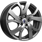 R15 5x100 6J ET43 D57,1 Rapid Палермо-оригинал (КС668) Дарк платинум
