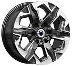 R17 6x139,7 7,5J ET30 D106,1 K&K Тейт (КС1050) алмаз чёрный