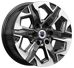 Диск R17 6x139,7 7,5J ET30 D106,1 K&K Тейт (КС1050) алмаз чёрный