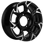 Диски Khomen R15 5x139,7 5,5J ET5 D98,5 Khomen KHW1505 (Lada Niva 4x4) Black-FP