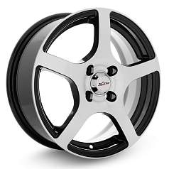 Диск R15 4x98 6J ET35 D58,5 X'trike X-118 BK/FP