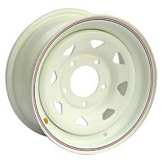 Диск R16 5x139,7 8J ET0 D110 OFF-ROAD Wheels Диск усиленный УАЗ стальной White (треуг.мелкий)