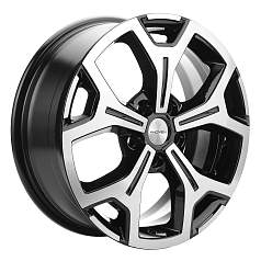 Диск R17 5x114,3 6,5J ET37 D66,5 Khomen KHW1710 (Haval Jolion) Black-FP