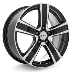 Диск R16 5x112 7J ET45 D66,6 X'trike X-108 BK/FP