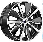Диски K&K R16 5x112 6,5J ET38 D57,1 K&K Гамбит (КС961) алмаз чёрный