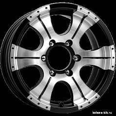 Диск R15 6x139,7 7J ET20 D110,1 K&K КС473 Байконур алмаз черный