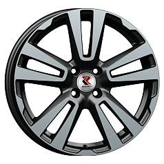 Диск R17 4x100 6,5J ET43 D60,1 RepliKey Vesta SW Cross (239) BK/FP