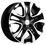 R15 4x100 6J ET39 D56,6 Khomen KHW1503 (Chevrolet Cobalt) Black-FP