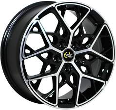Диск R16 5x114,3 6,5J ET42,5 D67,1 Cross Street СR-20 BKF