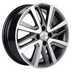 Диски Khomen R16 4x100 6J ET50 D60,1 Khomen KHW1609 (16_Vesta/Largus) Gray-FP