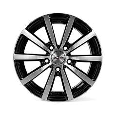 Диск R15 5x114,3 6J ET40 D66,1 X'trike X-115 BK/FP