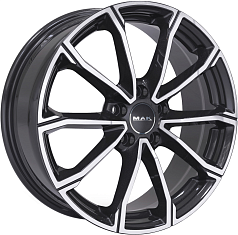 Диск R16 4x108 6,5J ET20 D65,1 MAK DaVinci Black Mirror