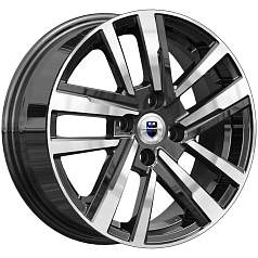 Диск R15 4x98 6J ET33 D58,5 K&K Хант (КС1034) алмаз чёрный