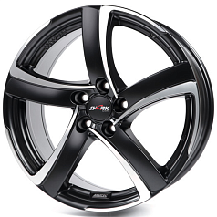 Диск R17 5x100 7,5J ET35 D63,3 Alutec Shark Racing Black Front Polished