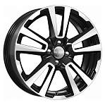 R17 4x100 6,5J ET43 D60,1 K&K КС874 (17_Vesta Cross) Алмаз чёрный 