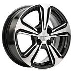 Диски Khomen R15 4x100 6J ET48 D54,1 Khomen KHW1502 (Hyundai Solaris I) Black-FP
