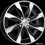 Диски K&K R14 4x100 5,5J ET49 D56,6 K&K Джемини-оригинал алмаз черный (КС480)