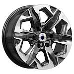 Диски K&K R17 6x139,7 7,5J ET38 D67,1 K&K Тейт (КС1050) алмаз чёрный