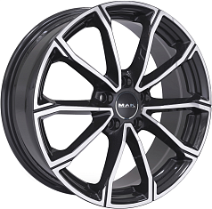 Диск R16 5x100 6J ET35 D57,1 MAK DaVinci Black Mirror