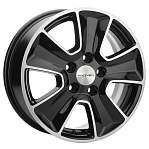 R16 5x114,3 6,5J ET45 D54,1 Khomen KHW1601 (Geely Coolray) Black-FP