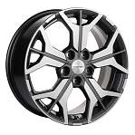 Диски Khomen R17 5x114,3 7J ET45 D66,1 Khomen KHW1715 ( 17 ZV Teana/X-trail) Gray-FP