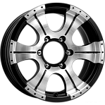 Диски K&K R16 6x139,7 8J ET0 D111,6 К&К Байконур алмаз чёрный