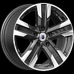 Диски K&K R16 5x108 7J ET33 D67,1 K&K Висмут (КС1009) алмаз чёрный