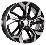 Диски K&K R17 5x114,3 6,5J ET45 D66,1 K&K КС1062 (ZV 17_Kaptur/Arkana) алмаз чёрный