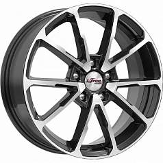 Диск R17 5x114,3 6,5J ET50 D67,1 iFree Skibidi (КС909-03) Блэк Джек
